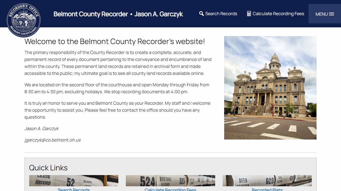 Belmont County Recorder | Belmont County, Ohio